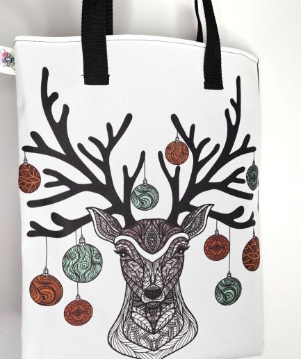Torba SHOPPERka Xmas - Jelonek z bombkami